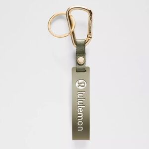 NWT SILICONE KEYCHAIN Bay Leaf/Light Ivory BALF/LTIV - Lululemon OOS ONLINE!